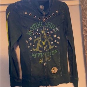 Affliction bomber jacket